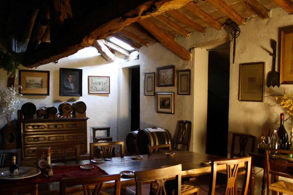 The acetaia in the attic of Villa Bianca