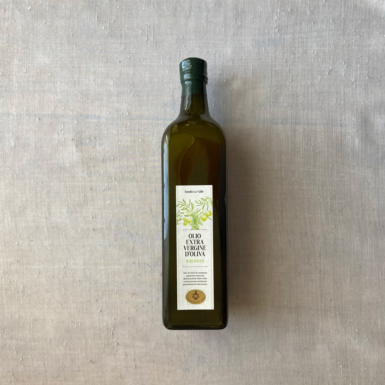 Olio biodinamico extra vergine oliva - bottiglia costolata 1 litro